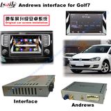 Car Upgrade HD Multimedia Interface Android4.2.2/4.4.4 GPS Navigation for (13-16) VW Golf 7