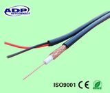 Factory Price RG6 Siamese Coaxial+ 2cores Power Cable