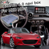 Android 6.0 GPS Navigation Box for Mazda Mx-5 Mzd Connect Video Interface Knob Control Waze