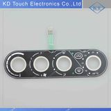 Tactile LED Rubber Button Keypad with Male Pin for Toilet Washing