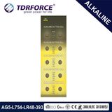 1.5V 0.00% Mercury Free Alkaline Button Cell Battery for Watch (AG5/LR48/L754)