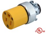 Us Standard Electric Straight Blade Connector 15A 125V