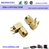 SMA Right Angle PCB Mount Plug SATA Connector SMA Connector