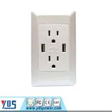 AC Power Socket with 2 USB Wall Socket