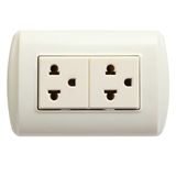 2 Gang3 Pin Ground Socket Grounding Duplex Receptacle Socket