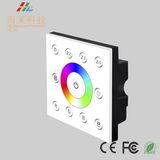 12-24V DC Fashionable Multiple Zone RGB DMX512 4CH LED Touch Panel Controller