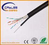 LSZH Cat 6 UTP Network Cable Solid Copper High Grade with Messenger