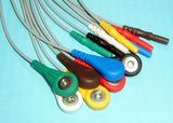 Patient Monitor DIN Holter Snap&Clip 7 Leadwire ECG Cable