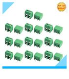 2 Way Screw Terminal Block Connector 5.08mm Pitch Green