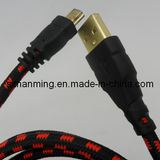 Fabric Braid Mini USB Cable