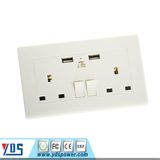 Switch Socket with Flame Retardant PC Plastic