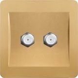 Hermano T126D Double Satellite Socket