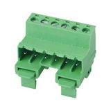 Most Popular Plug-in Terminal Block with DIN Rail (WJ2EDGRK-5.0/5.08mm)