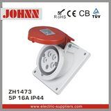 IP44 5p 16A Slopping Panel Socket for Industrial