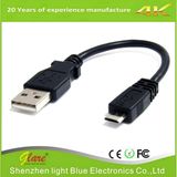Black Color PVC Mobile Phone USB Cable