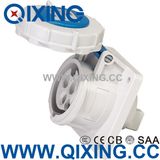 Cee 32A 3p Blue Industrial Panel Mounted Socket (QX230)