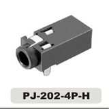 Black Connector 4 Pin DIP Headphone Female Jacks