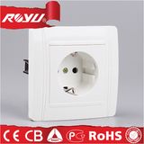 European Type 16A Water Proof Schuko Wall Socket with Cover