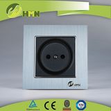 TUV Certified EU Standard Silver Brushed Aluminum Russian Socket China Manufacturer