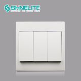 OEM 3gang 1way Light Switch with Phosphor Copper Silver Alloy