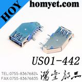 Hot Sell USB 3.0 Connector a-Type Female 90 Degree Side Insert USB DIP