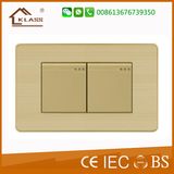 Aluminum Metal Clab Two Gang One Way Power Switch