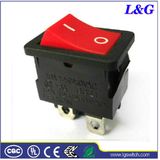 Dpst 4 Pins 12A Double Mini Push Micro Rocker Toggle Switch
