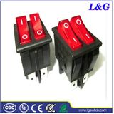 Illuminated on-off T125 Rocker Switch for Ovens