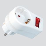 Schuko Power Adapter with Switch (Sweden, Finland, Norway, Denmark)