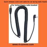Vertex Standard Coil Cord Cable for Two Way Radio Race Headset