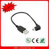 Right Angle Mini Micro USB USB Power Cable Lead