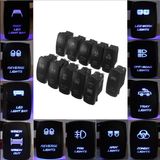 Dual LED Light Arb Carling Style Rocker Switch Laser Engraved Symbol