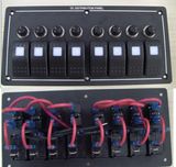 4/6/8 Gang LED Light Rocker Switch Panel/Waterproof Rocker Switch Panel