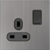 Hermano BS Type Metal Series 1 Gang 13A Switched Socket