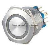 25mm 2no2nc Latching Push Button Switch with Stainless Steel