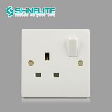 BS 1363 13A Socket 1 Gang Switched Socket Outlet