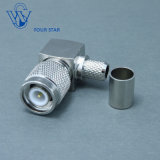 TNC Connector Male Plug Right Angle Crimp for LMR300 Cable