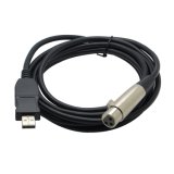 USB Microphone Cable XLR Female to USB Male 3m (9.8 FT) Microphone Mic Link Cable Studio Audio Adapter Connector