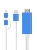 Lightning and Android 2 in 1 to HDMI Cable Adapter