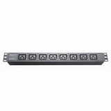 PDU IEC Plug Socket, 8-Way, 19-Inch Network Cabinet, Size 1u