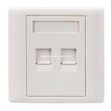 AMP Type RJ45 Dual Port Faceplate