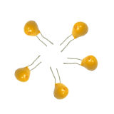 Radial Tantalum Capacitor Tmct01 Yellow Color