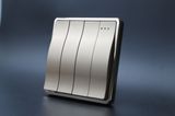 Hot Sale! 3 Gang One Way Electric Switch with Ce Certificate Golden