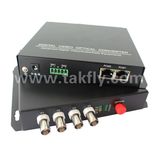 4 Channel Digital Video Audio Data Fiber Optical Video Multiplexer