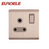 Metal Material Aluminum Plate 15A Wall Switch Socket