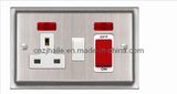 British Standard Switch+Neon+Switched Socket Cooker Unit