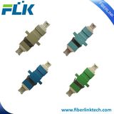 Fiber Optic Adapter LC Singlemode Multimode Sm mm Om3 Om4 Upc/APC/PC Duplex with Dust Cap