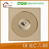 Golden Satellite Wall Socket, 2016 New Design Single Satellite Socket