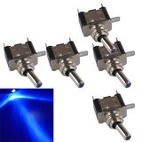 12V 20A Blue LED Light Rocker Toggle Switch Spst on/off Car Truck Boat