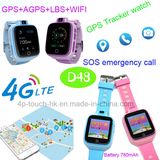 4G/WiFi SOS Button Smart GPS Tracker Watch for Kids Safety D48